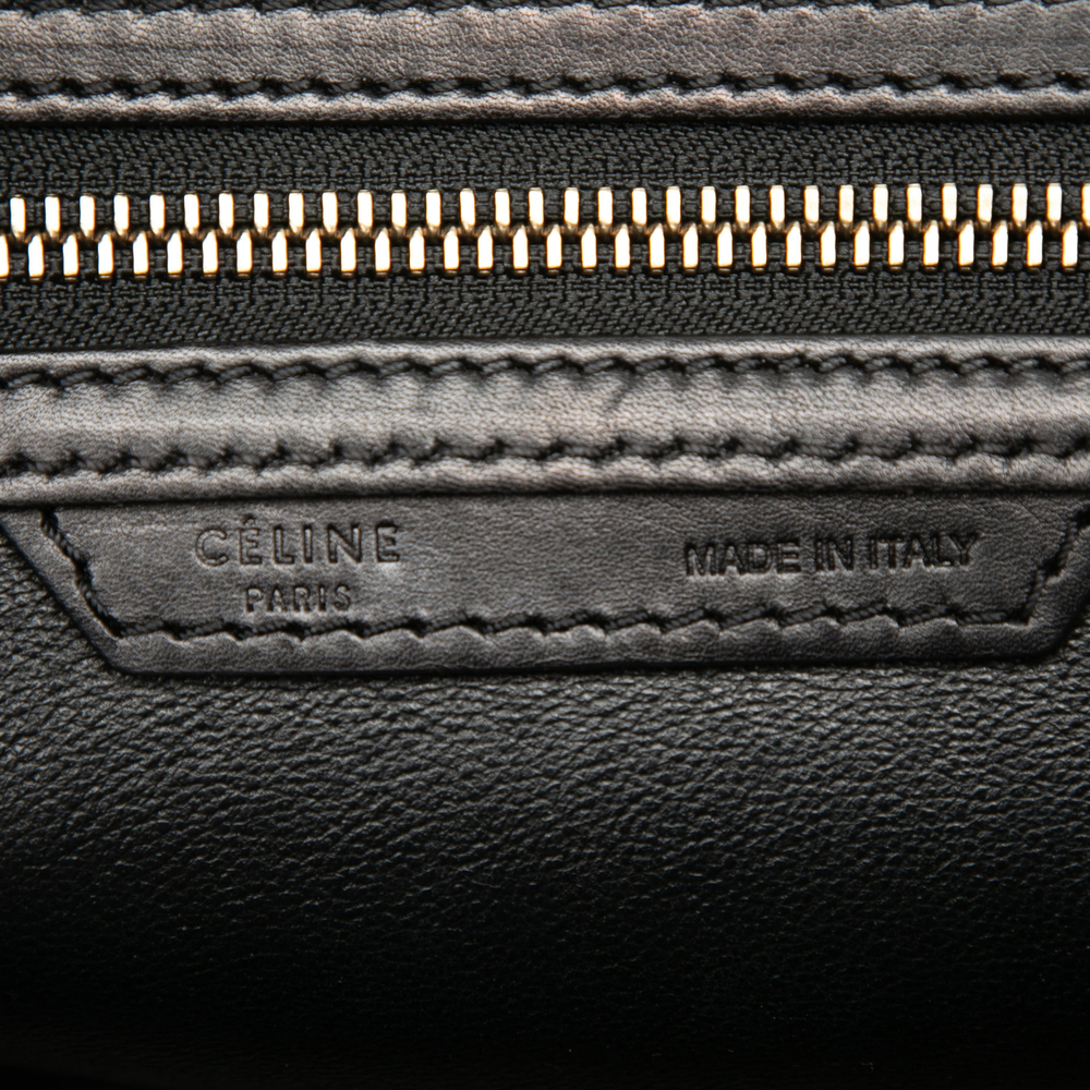 Pre-Loved Celine Micro Tricolor Calfskin and Suede Luggage Tote - Picture 5 of 7
